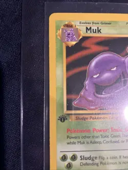 🫟Pokemon TCG Muk Fossil Set 28/62 Regular 1999-2000 Wizards 1st Ed Rare - Image 3