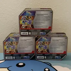 Pokemon TCG Paradox Clash Gouging Fire (3) Tins Lot - 15 Packs - Image 2
