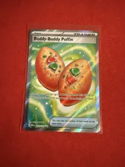 Pokemon TCG Buddy-Buddy Poffin 167/132 ME01: Mega Evolution Holo - Image 1