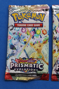 POKEMON SCARLET & VIOLET PRISMATIC EVOLUTIONS 3 PACK LOT SEALED - Image 2