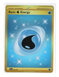 Basic Water Energy 279/193 Pokemon Paldea Evolved Gold Holo Ultra Rare Energy - Image 1
