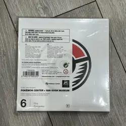 Pokemon Center x Van Gogh Museum Pin Box Set 6 Pack (BRAND NEW) ✅📦 - Image 1