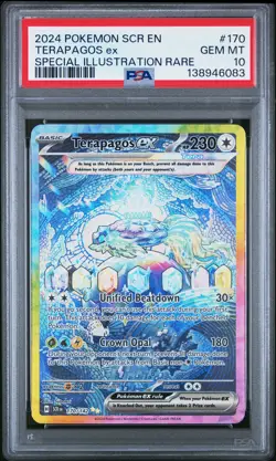 Terapagos EX 170/142 Special Illustration Rare Pokemon PSA 10 *083 - Image 1