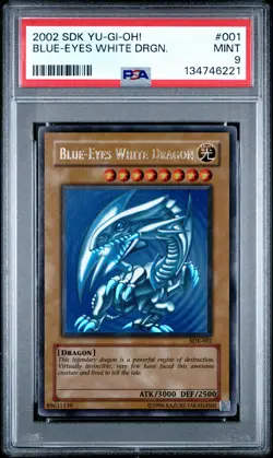 Blue Eyes White Dragon SDK-001 Ultra Rare Unlimited Yugioh PSA 9 *221 - Image 1