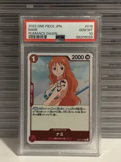 ✅ONE PIECE Card Game - Nami OP01-016 R ROMANCE DAWN OPCG PSA 10 Japanese - Image 1