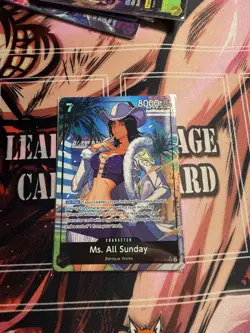 One Piece Tcg Ms. All Sunday (Alternate Art) OP14-084 The Azure Sea's Seven Foil - Image 1