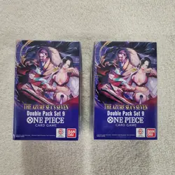 One Piece TCG: Double Pack Set 9 The Azure Sea's Seven - FACTORY SEALED! Lot-2 - Image 1