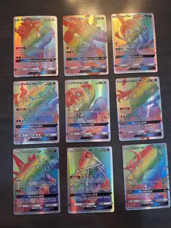 Lot of 27 Rainbow GX Pokemon Cards, EUC - Image 2