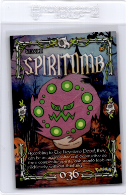 spiritomb Peruvian Halloween Pokemon card - Image 1