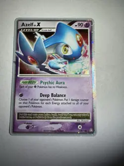 Azelf LV.X Holo Ultra Rare Legends Awakened Pokemon TCG Card 140/146 LP - Image 1
