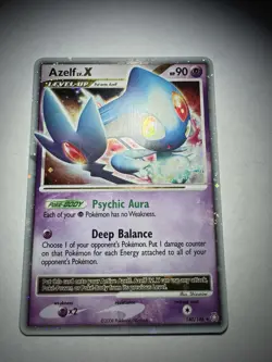Azelf LV.X Holo Ultra Rare Legends Awakened Pokemon TCG Card 140/146 LP - Image 2