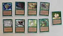 GREEN Lot Alternate 4th Edition x9 Cards - MTG - *Alternate* - Image 1