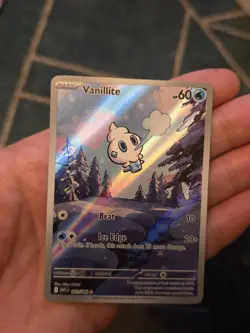Vanillite 111/086 Pokemon TCG White Flare English Illustration Card NM Condition - Image 2