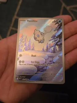 Vanillite 111/086 Pokemon TCG White Flare English Illustration Card NM Condition - Image 3