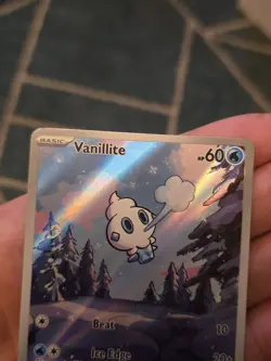 Vanillite 111/086 Pokemon TCG White Flare English Illustration Card NM Condition - Image 4