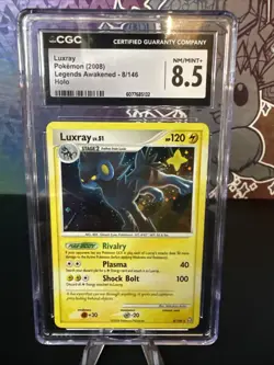 CGC 8.5 Luxray 8/146 Reverse Holo Legends Awakened Pokemon Card - Image 1