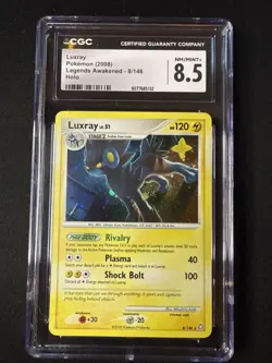 CGC 8.5 Luxray 8/146 Reverse Holo Legends Awakened Pokemon Card - Image 2