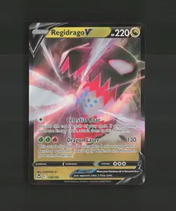 Regidrago V 135/195 Silver Tempest Ultra Rare Holo Pokemon Card NM - Image 1