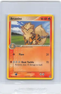 ARCANINE 18/112 - NON-Holo Rare - Fire Red & Leaf Green - 2004 Pokemon Card - LP - Image 1