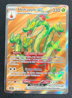 Hydrapple ex 156/142 Stellar Crown Full Art Ultra Rare Pokemon TCG Card NM - Image 1