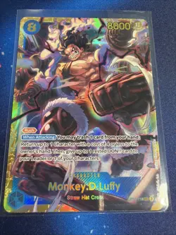 Monkey.D.Luffy OP11-118 SEC - One Piece TCG - English Card Near-Mint Secret Rare - Image 1