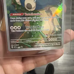 NM/M! Snorlax SVP 051 S&V 151 Pokemon Center ETB Stamped Promo Pokemon Card! ✨ - Image 2