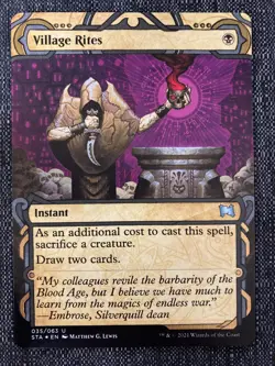 ETCHED FOIL Village Rites | MtG Magic Strixhaven Mystical Archives | ENG | MINT - Image 1