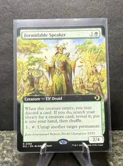 Formidable Speaker (Extended Art) Rare MTG Lorwyn Eclipsed - Image 1