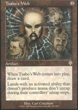 Slightly Played, English - 1 x MTG Tsabo's Web Invasion - Image 1