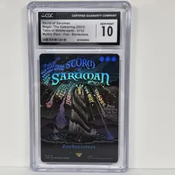 MTG LOTR Storm of Saruman / Borderless Poster (Foil) #733 - CGC 10 - Image 1