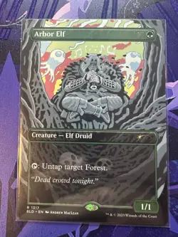 Arbor Elf #1317 Secret Lair Borderless Rare - Image 1