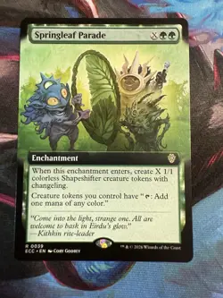 MTG - Springleaf Parade (Extended Art Regular) Lorwyn Eclipsed 0381 - Image 1