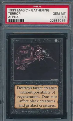 Alpha Terror PSA 10 Graded Magic MTG (6265) -magicgraders- - Image 1