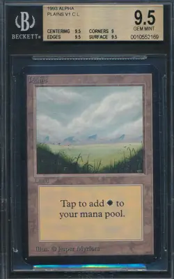 Alpha Plains BGS 9.5 Graded Magic MTG (2169) -magicgraders- - Image 1