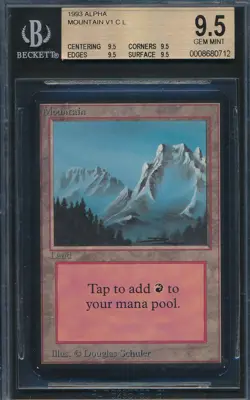 Alpha Mountain BGS 9.5 Graded Magic MTG (0712) -magicgraders- - Image 1