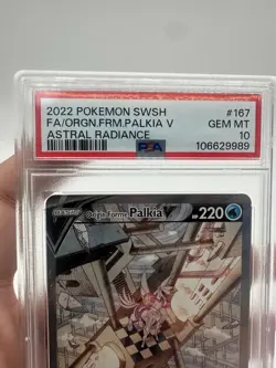 2022 POKEMON SWSH ASTRAL RADIANCE #167 FULL ART/ORIGIN FORME PALKIA V PSA 10 - Image 3
