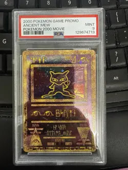 SWIRL! POKEMON 2000 MOVIE PROMO ANCIENT MEW PSA 9 MINT - Image 1
