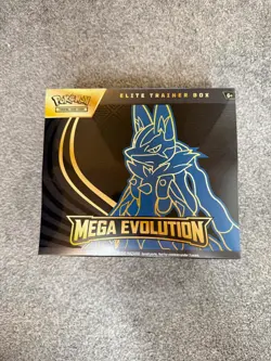 Pokemon TCG Mega Evolution Elite Trainer Box ETB Lucario Factory Sealed New - Image 1