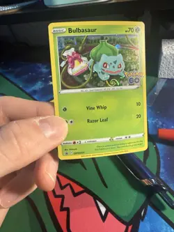 Bulbasaur SWSH231 Pokemon Go Black Star Promo HD Galaxy Swirl Great Location - Image 1