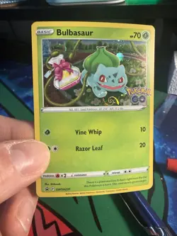 Bulbasaur SWSH231 Pokemon Go Black Star Promo HD Galaxy Swirl Great Location - Image 2