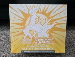 2022 Pokemon SWSH Brilliant Stars Sealed Pokemon Center ETB Elite Trainer Box - Image 1