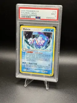 Pokemon PSA 9 MINT Walrein 15/101 EX Hidden Legends Holofoil Rare 2004 - Image 1