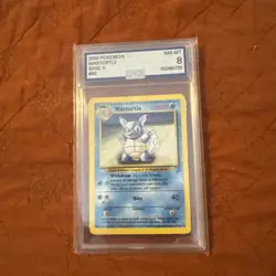 2000 POKEMON BASE SET 2 WARTORTLE #63 AGS 8 FRESHLY GRADED-RARE! - Image 3