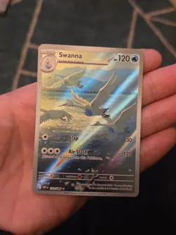 Swanna 110/086 Illustration Rare IR Pokemon TCG SV White Flare Full Art NM - Image 1