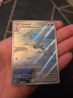 Swanna 110/086 Illustration Rare IR Pokemon TCG SV White Flare Full Art NM - Image 2
