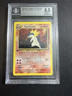 TYPHLOSION Pokemon Neo Genesis 1st Edition Holo 18/111 - Beckett 8.5 - Image 1