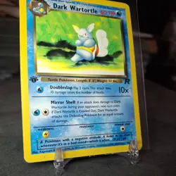 Pokemon Team Rocket 1st Edition Dark Wartortle 46/82 MP condition - Image 3