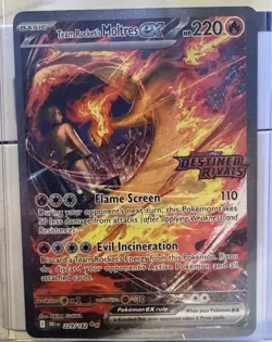 Pokemon TCG Team Rocket's Moltres ex Destined Rivals Stamped UPC Promo Set - Image 2