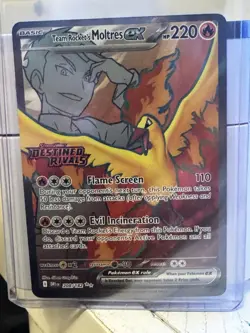 Pokemon TCG Team Rocket's Moltres ex Destined Rivals Stamped UPC Promo Set - Image 4