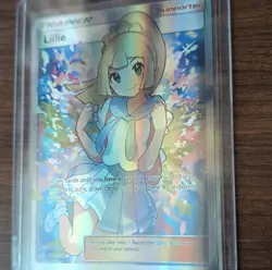 Pokemon TCG Lillie Full Art Ultra Rare Holo Trainer SM Ultra Prism 151/156 - Image 4